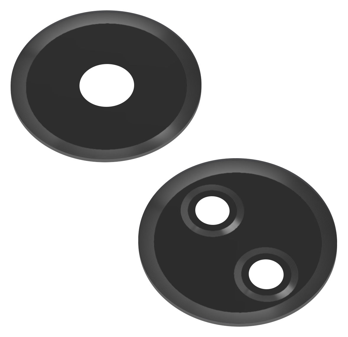 Achtercamera Glas Xiaomi Redmi 13C, Wide + Macro, Zwart