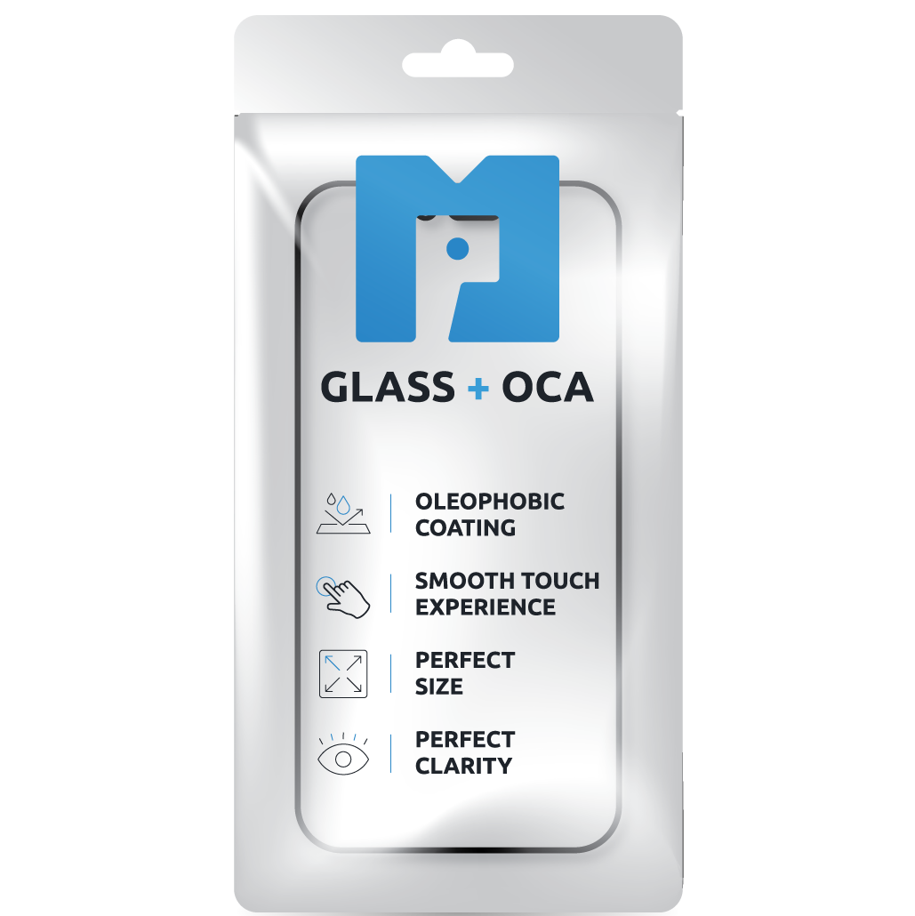 Schermglas + OCA MP compatibel met Samsung Galaxy S23 FE S711, Zwart