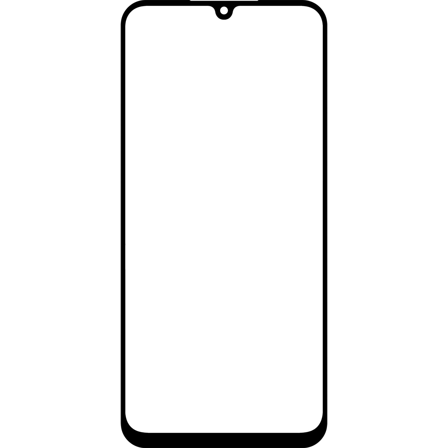 Schermglas + OCA Forward Shield voor Samsung Galaxy A25 A256, Zwart