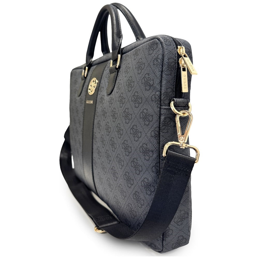 Guess 4G Round Classic Logo Tas voor 16 inch Laptop, Zwart
