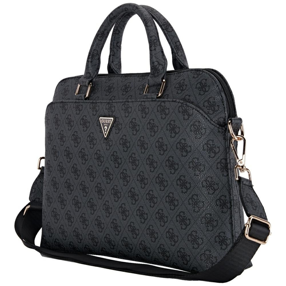 Guess 4G Triangle Logo Tas voor Laptop 15inch, Zwart