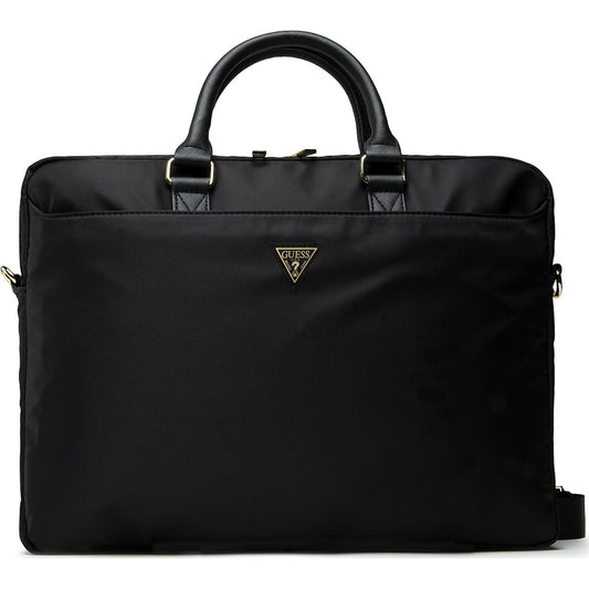 Guess Triangle Logo Tas voor Laptop 16 inch, Zwart