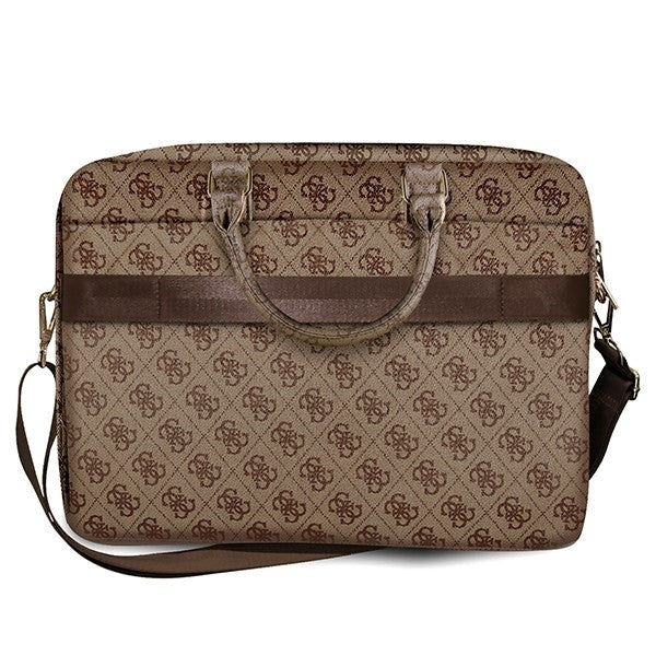 Guess 4G Metal Logo tas voor Laptop 15inch - 16inch, Bruin