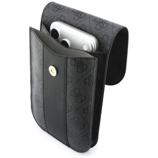 Universele Telefoontas, Guess, 4G Classic Logo Stripe, Zwart
