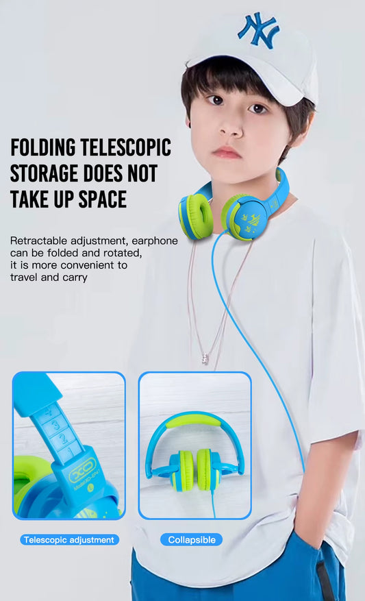 Hoofdtelefoon 3.5mm XO Design EP47 Study Kids, Geel