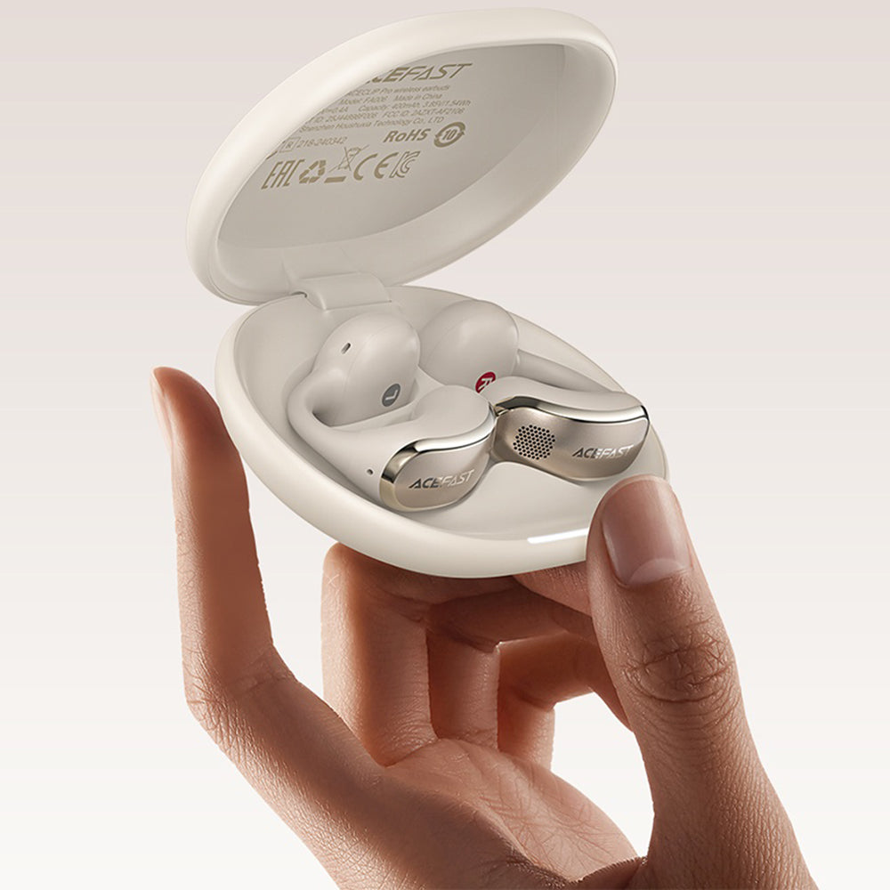 Handsfree Bluetooth Acefast Aceclip Pro, TWS, Zwart