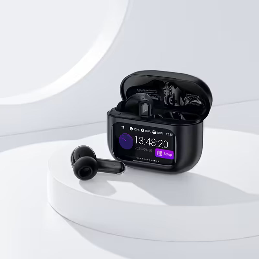Handsfree Bluetooth Acefast W6, TWS, ANC, Zwart