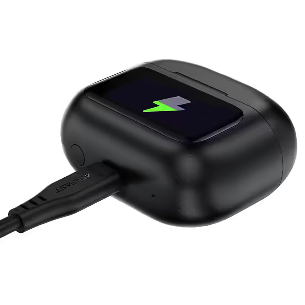 Handsfree Bluetooth Acefast W6, TWS, ANC, Zwart
