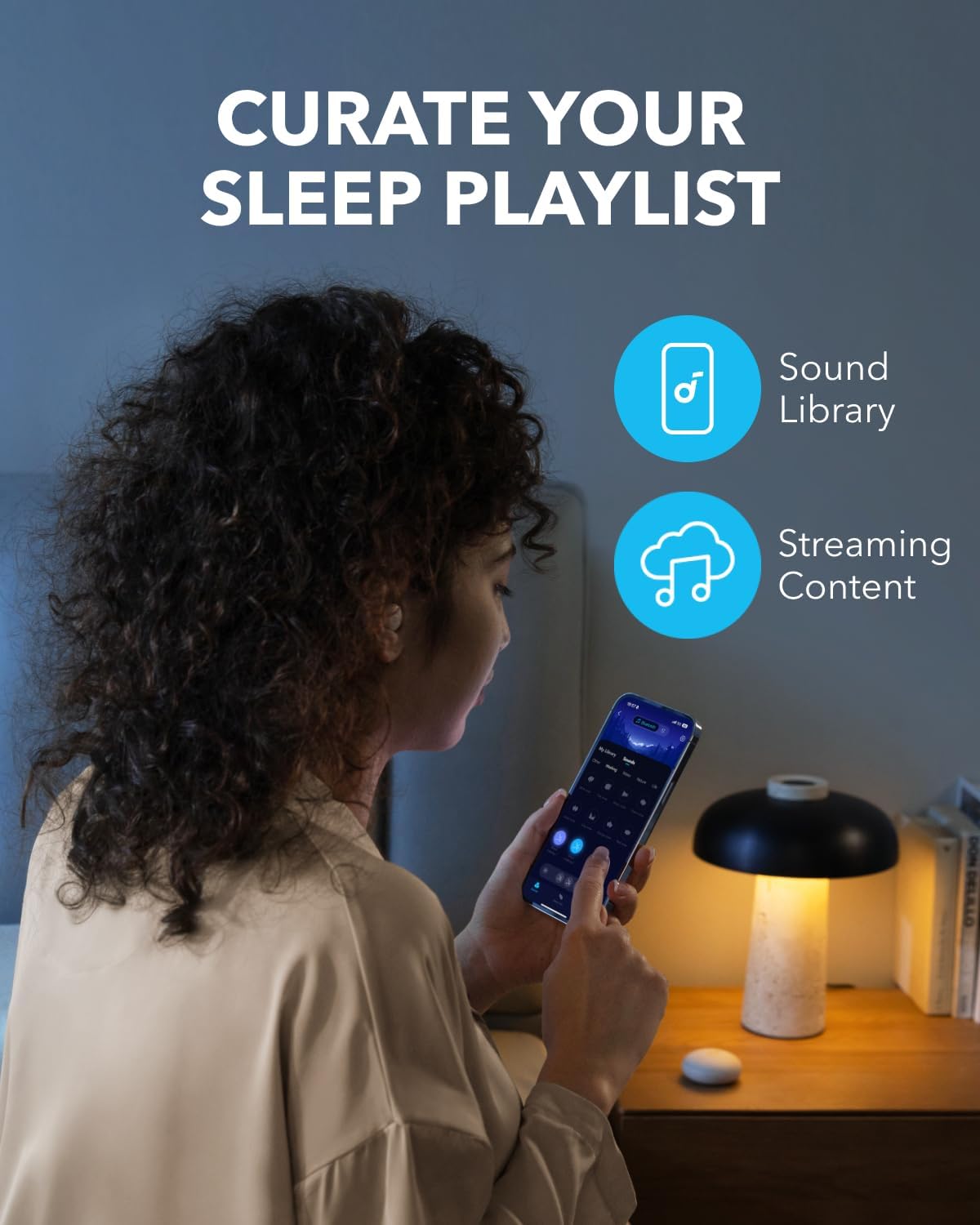 Bluetooth Handsfree Anker SoundCore Sleep A20, TWS, Wit A6611G21