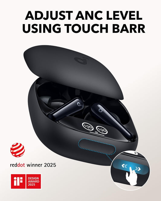 Handsfree Bluetooth Anker Soundcore Liberty 4 Pro, TWS, ANC, Zwart A3954G11