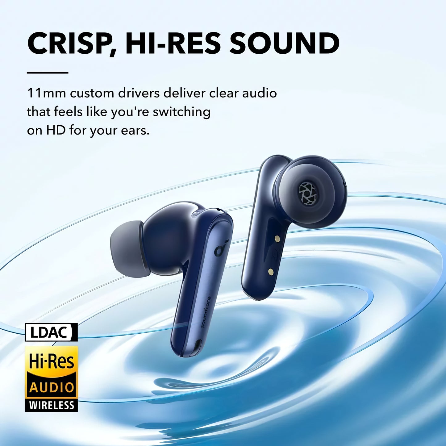 Bluetooth Handsfree Anker SoundCore Liberty 4 NC, TWS, ANC, Multipunt, Blauw A3947G31