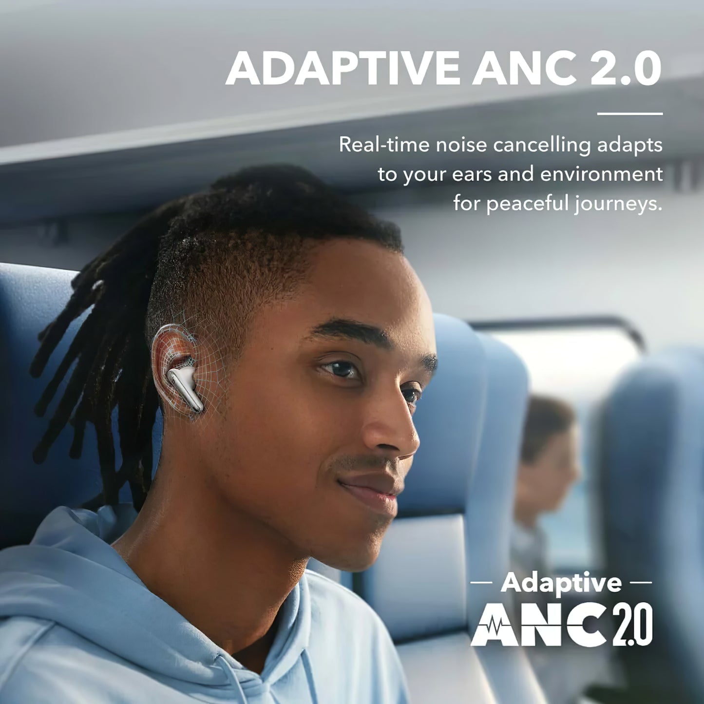 Bluetooth Handsfree Anker SoundCore Liberty 4 NC, TWS, ANC, Multipunt, Wit A3947G21