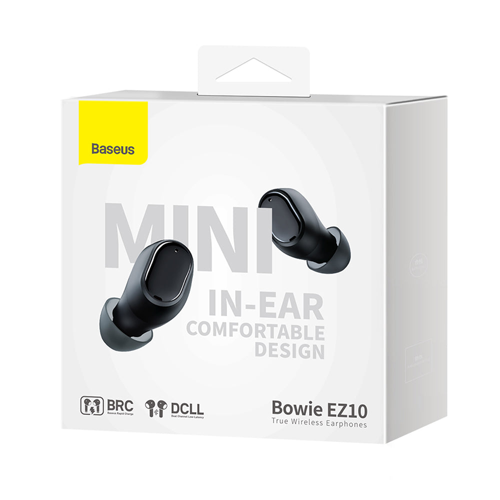 Handsfree Bluetooth Baseus Bowie EZ10, TWS, Zwart A00054300116-Z1