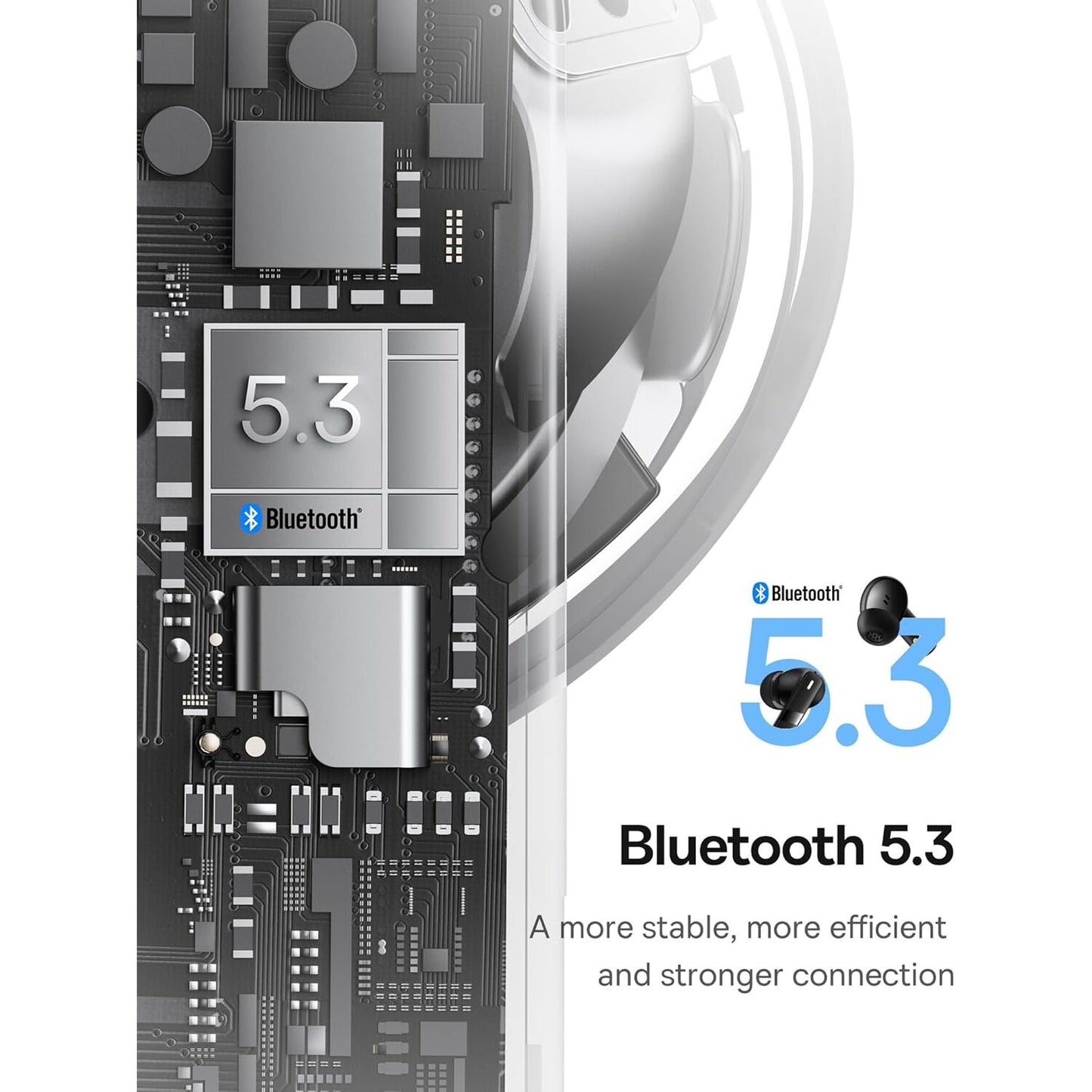 Handsfree Bluetooth Baseus Bowie E20, TWS, Zwart A00069700113-00