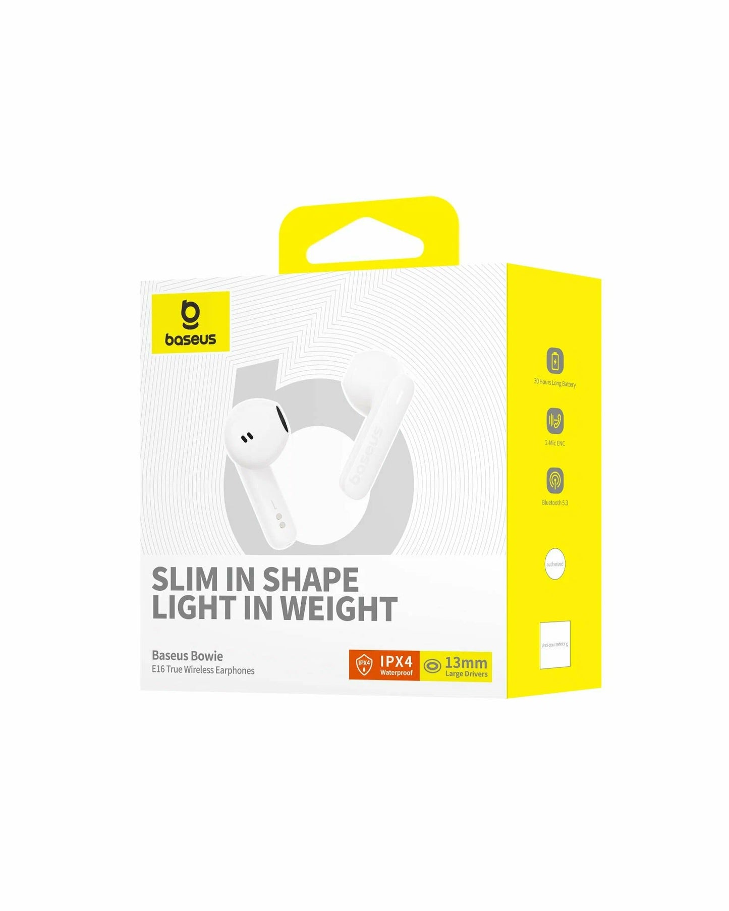 Handsfree Bluetooth Baseus Bowie E16, TWS, Wit A00061900223-00