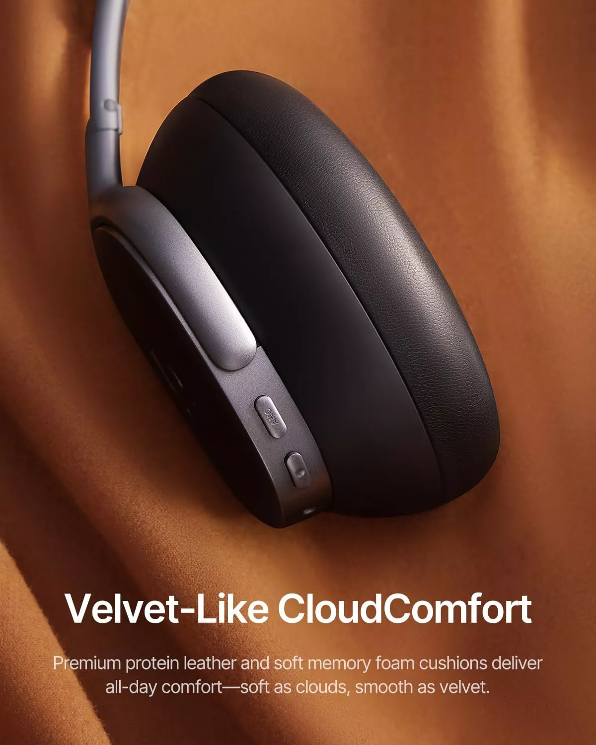 Handsfree Bluetooth Baseus Inspire XH1 Sound by Bose, A2DP, ANC, Zwart A00085701123-00