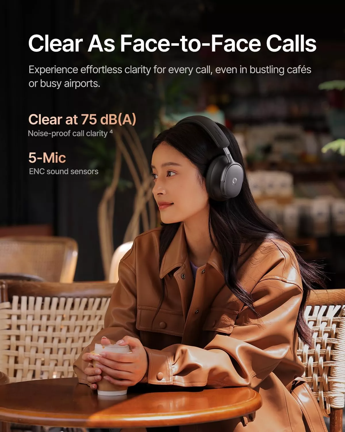 Handsfree Bluetooth Baseus Inspire XH1 Sound by Bose, A2DP, ANC, Zwart A00085701123-00