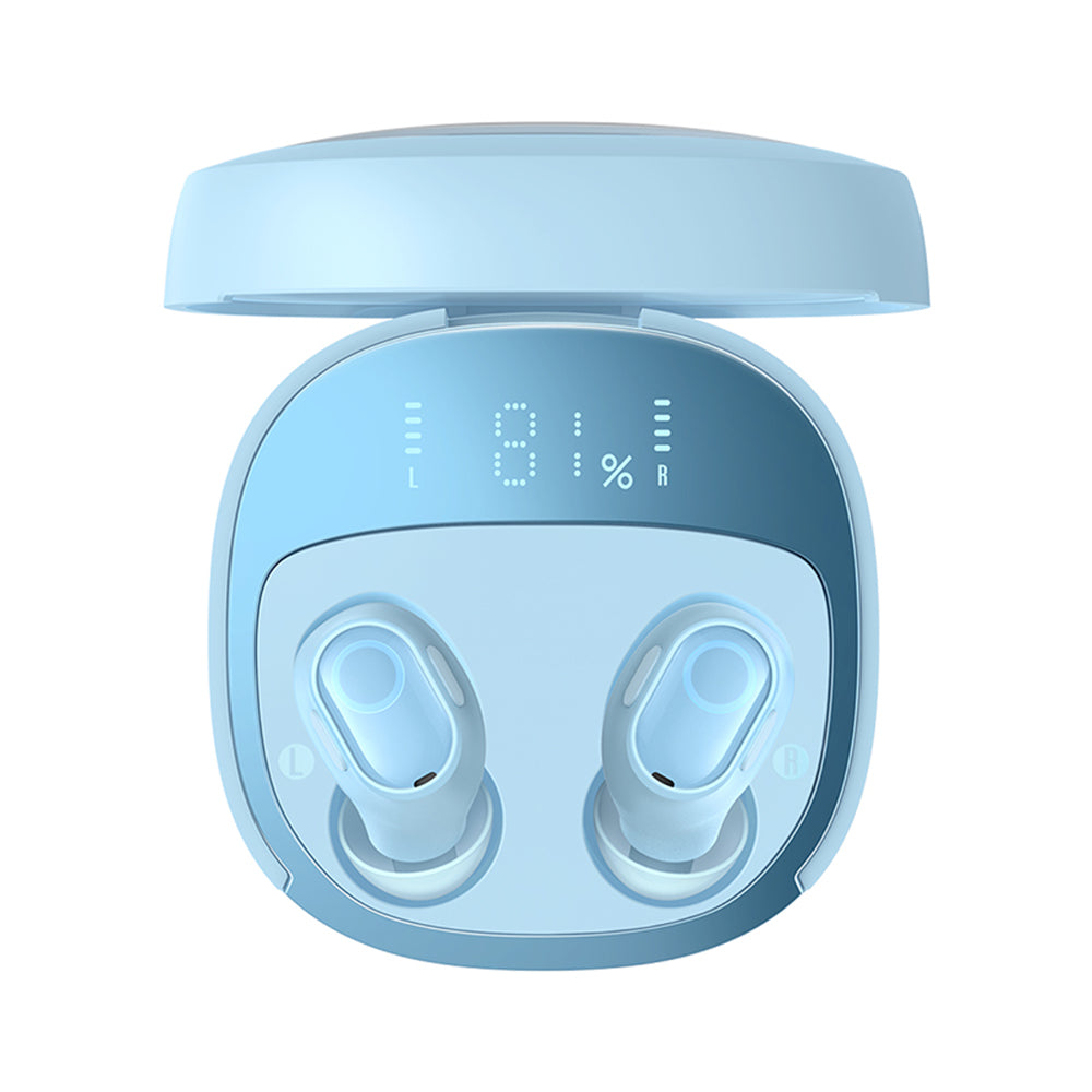 Handsfree Bluetooth Baseus WM02+, TWS, Blauw NGTW370303