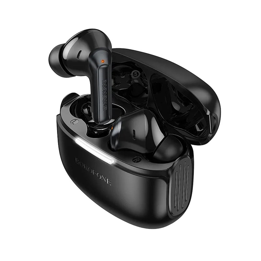 Handsfree Bluetooth Borofone FQ9 Plus Peaceful, TWS, ANC, Zwart