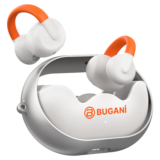 Bluetooth-handsfree Bugani Clip B21, TWS, Wit