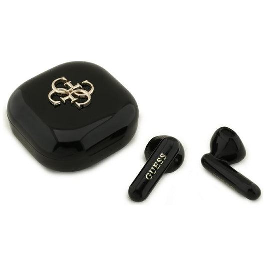 Handsfree Bluetooth Guess 4G Metal Logo, TWS, Zwart