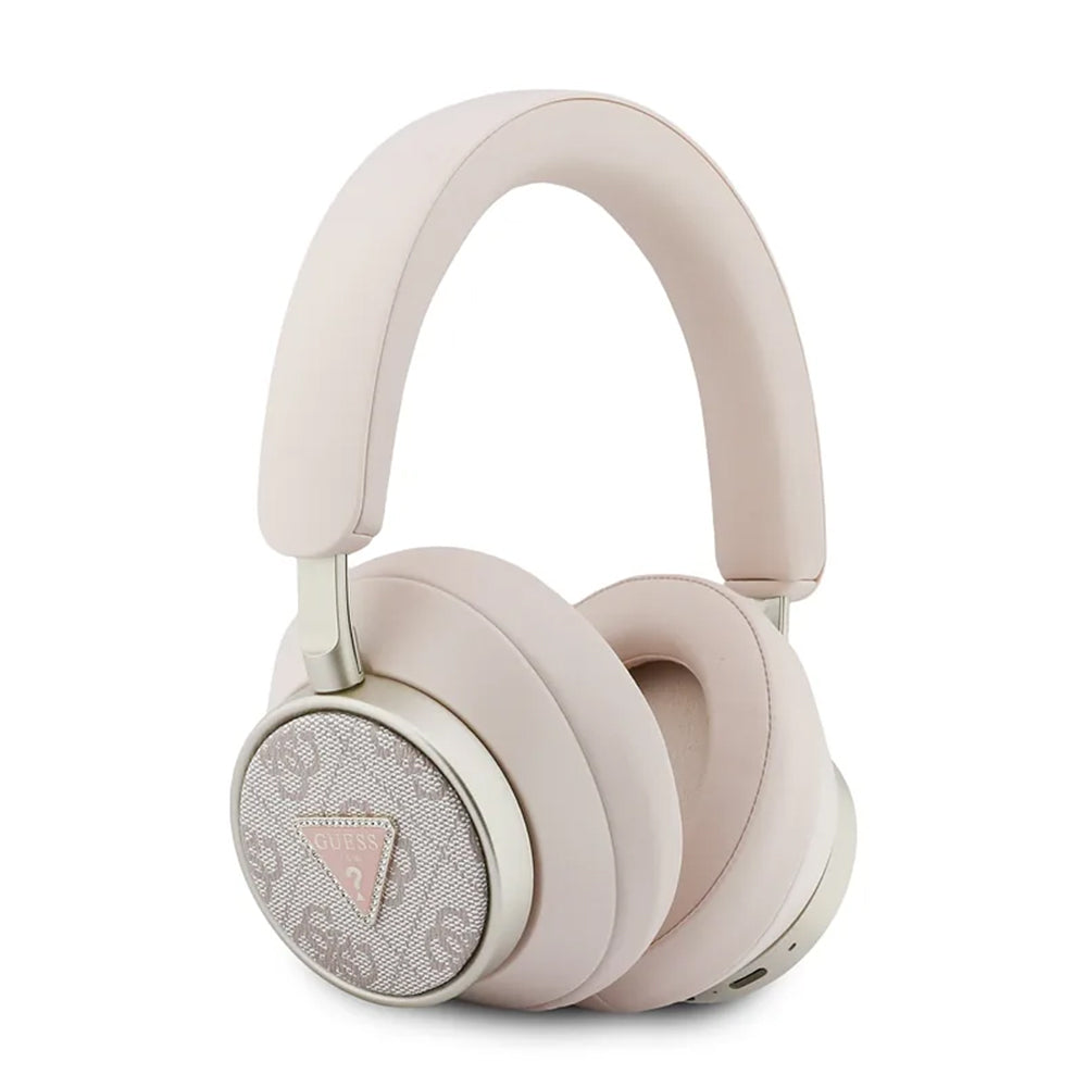 Handsfree Bluetooth Guess 4G Goud Driehoek Logo, A2DP, Roze
