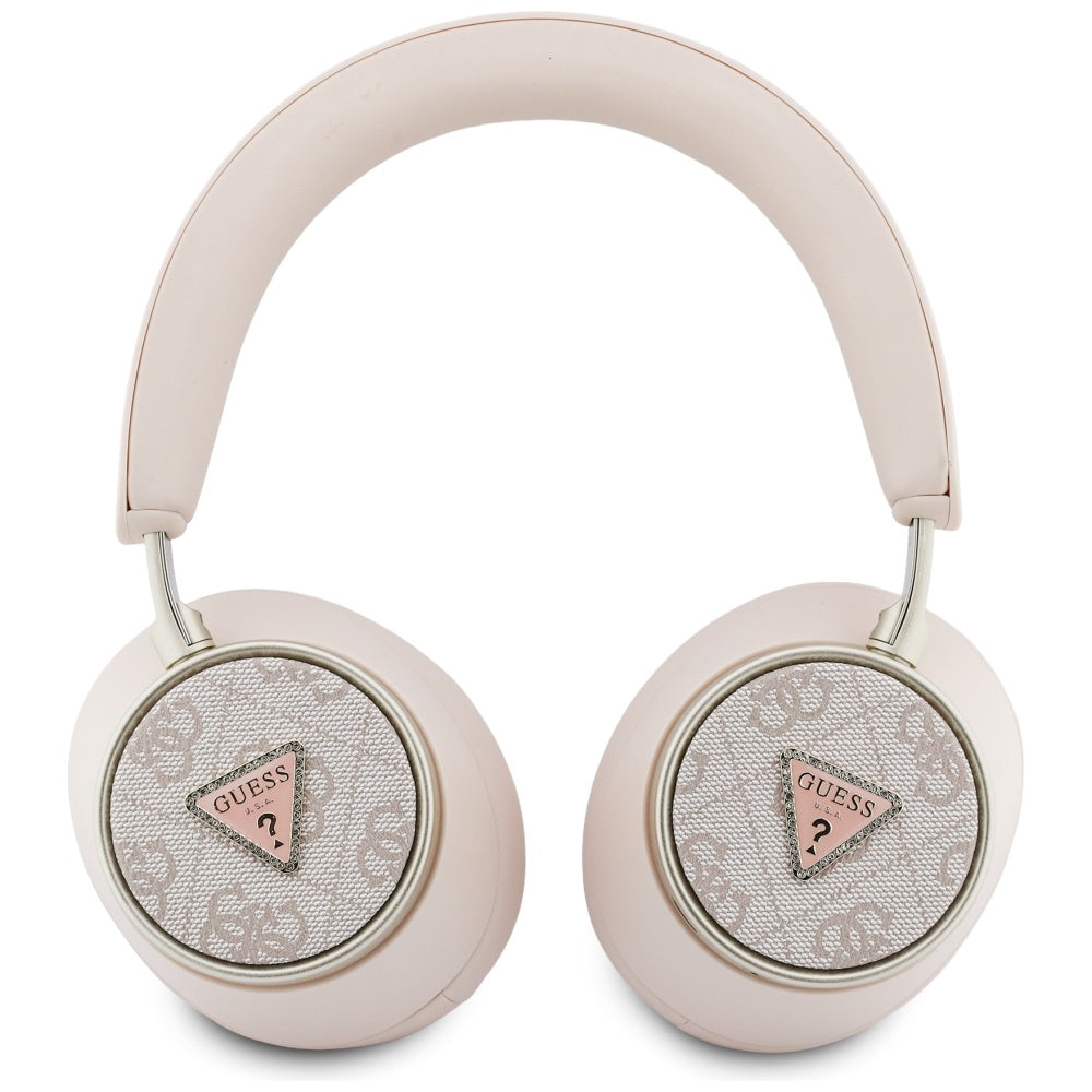 Handsfree Bluetooth Guess 4G Goud Driehoek Logo, A2DP, Roze