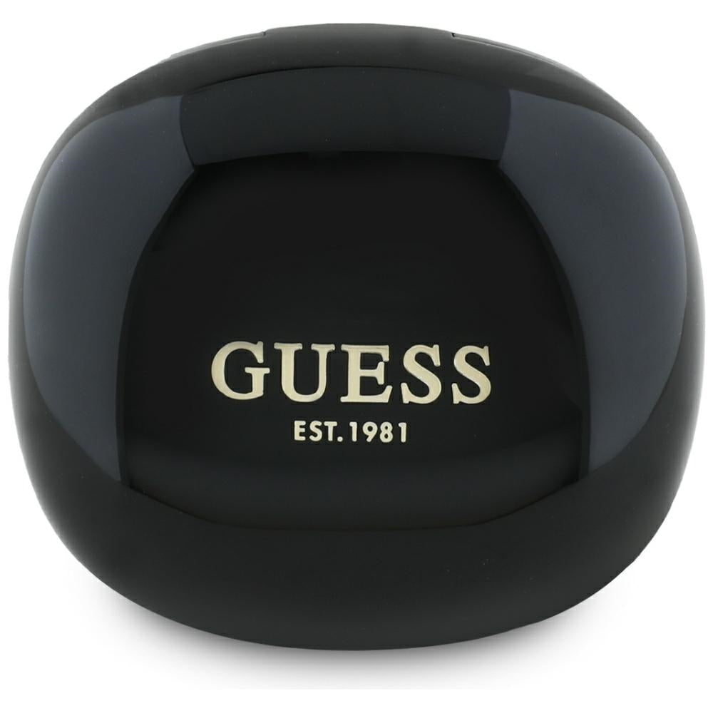 Handsfree Bluetooth Guess Flat Classic Logo Electroplated, TWS, Zwart
