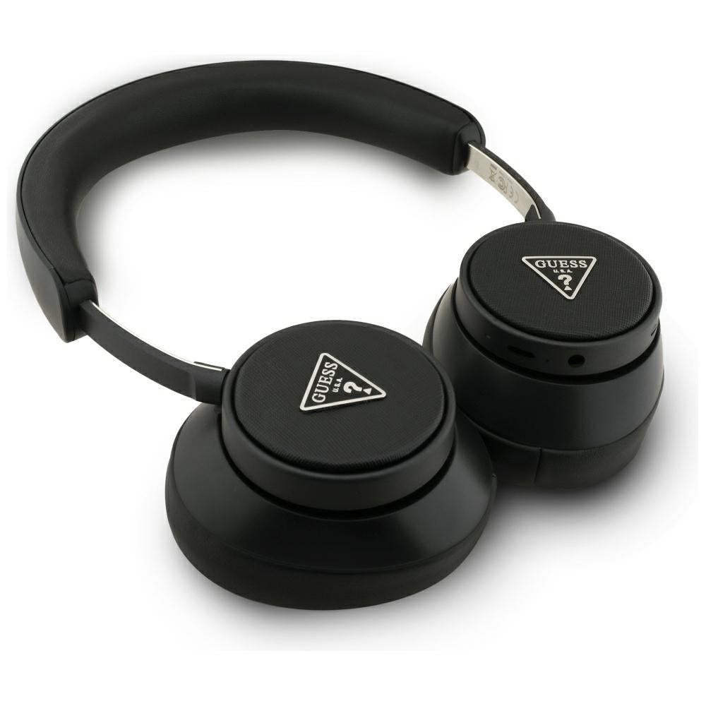 Handsfree Bluetooth Guess Saffiano Triangle Logo, A2DP, Zwart