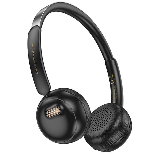 Handsfree Bluetooth HOCO W62, Zwart