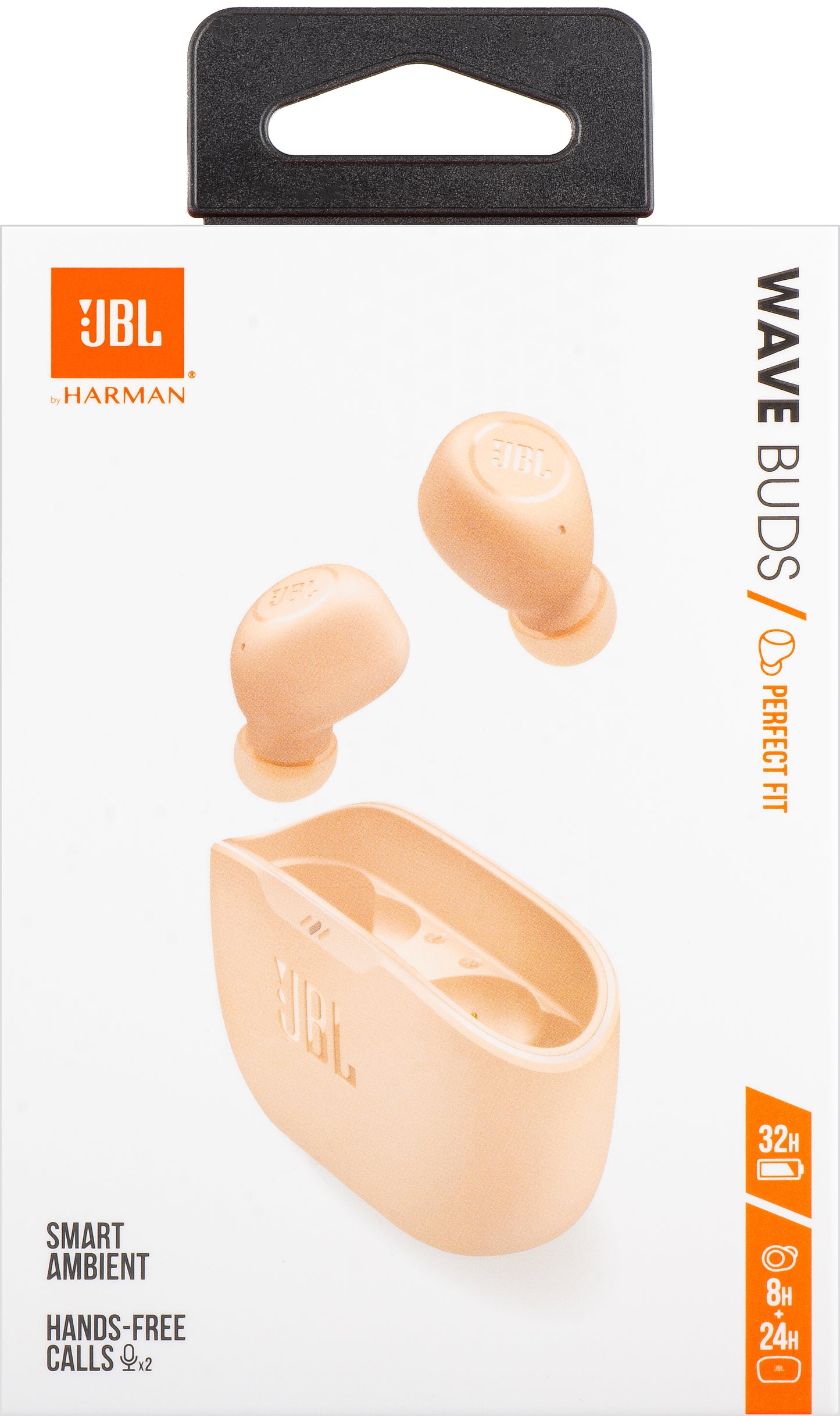 Handsfree Bluetooth JBL Wave Buds, TWS, Beige, Hervat