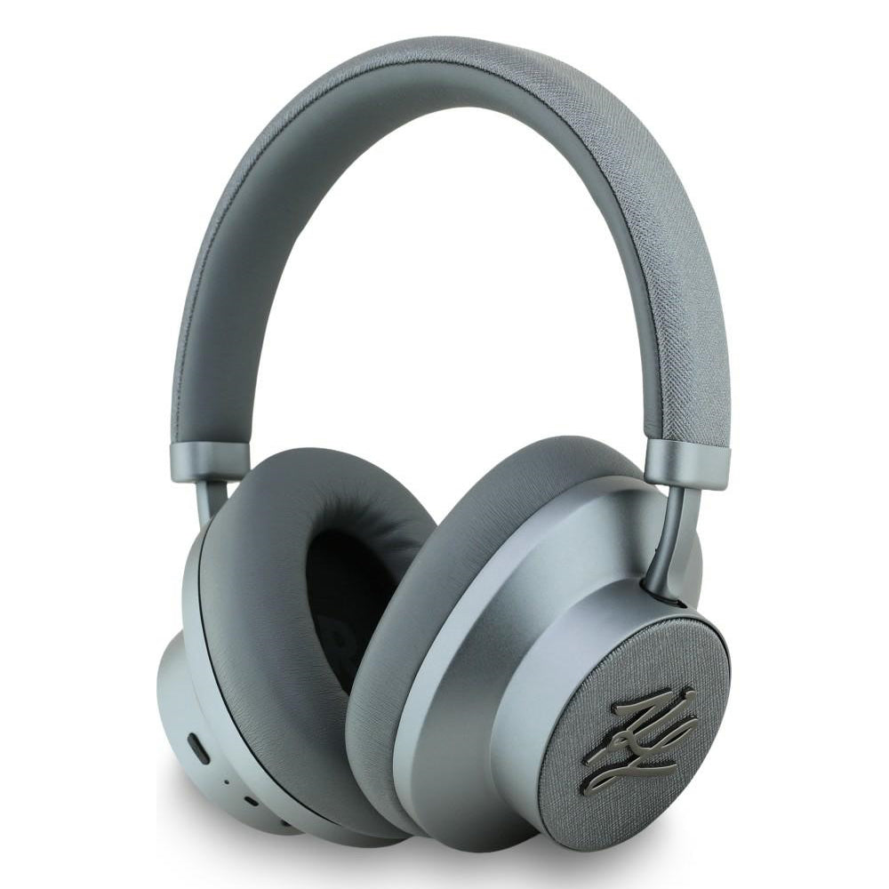 Handsfree Bluetooth Karl Lagerfeld Grained Initials, A2DP, ANC, Gri