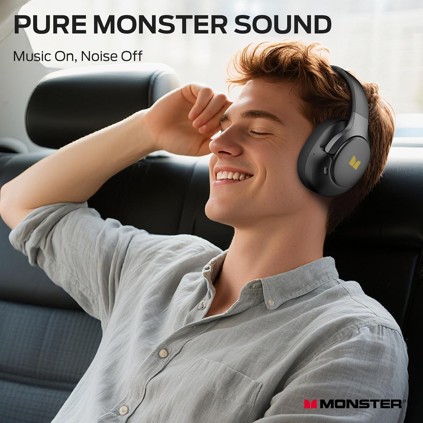 Handsfree Bluetooth Monster Persona 5th, MultiPoint, A2DP, ANC, Zwart