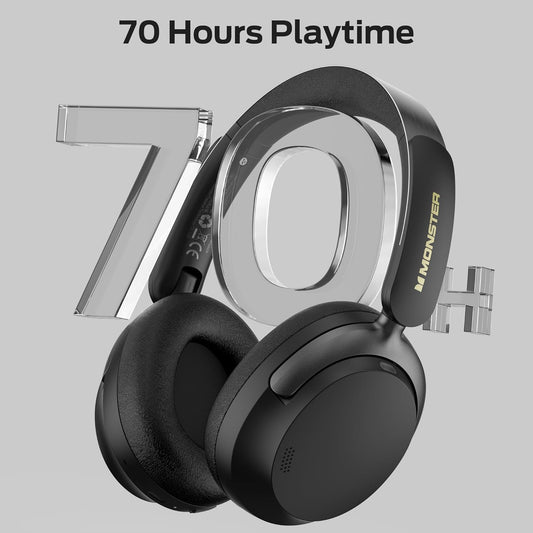 Handsfree Bluetooth Monster Persona 3rd, MultiPoint, A2DP, ANC, Zwart