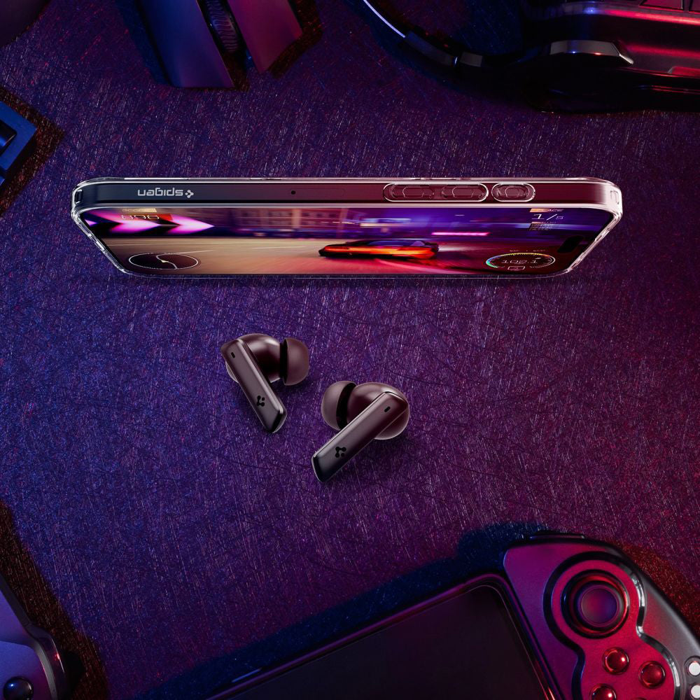 Handsfree Bluetooth Spigen SA2402, TWS, ANC, White ASD07964