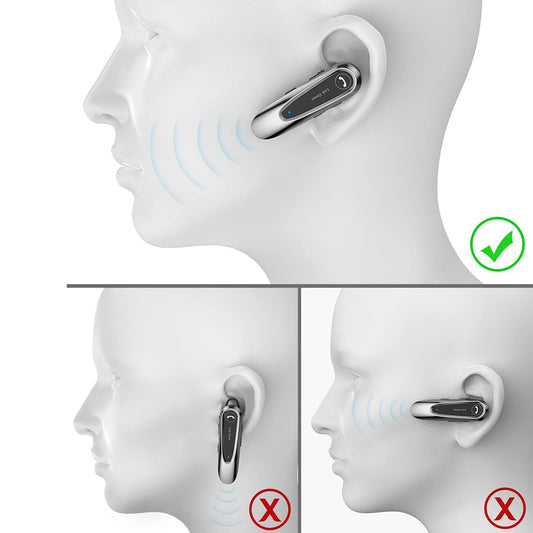 Handsfree Bluetooth Techsuit CB2 AirTalk, A2DP, Zwart