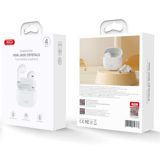 Handsfree Bluetooth XO Design X33, TWS, Wit