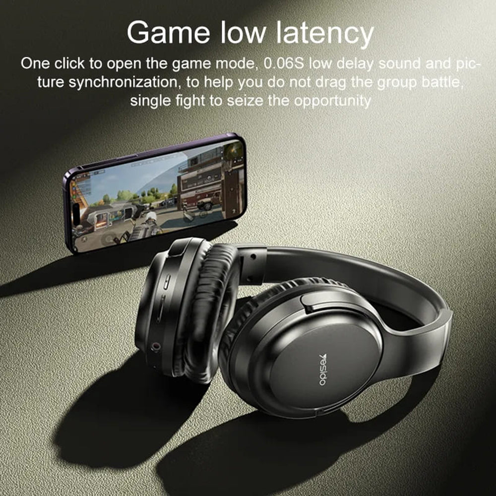 Handsfree Bluetooth Yesido EP04, A2DP, Zwart