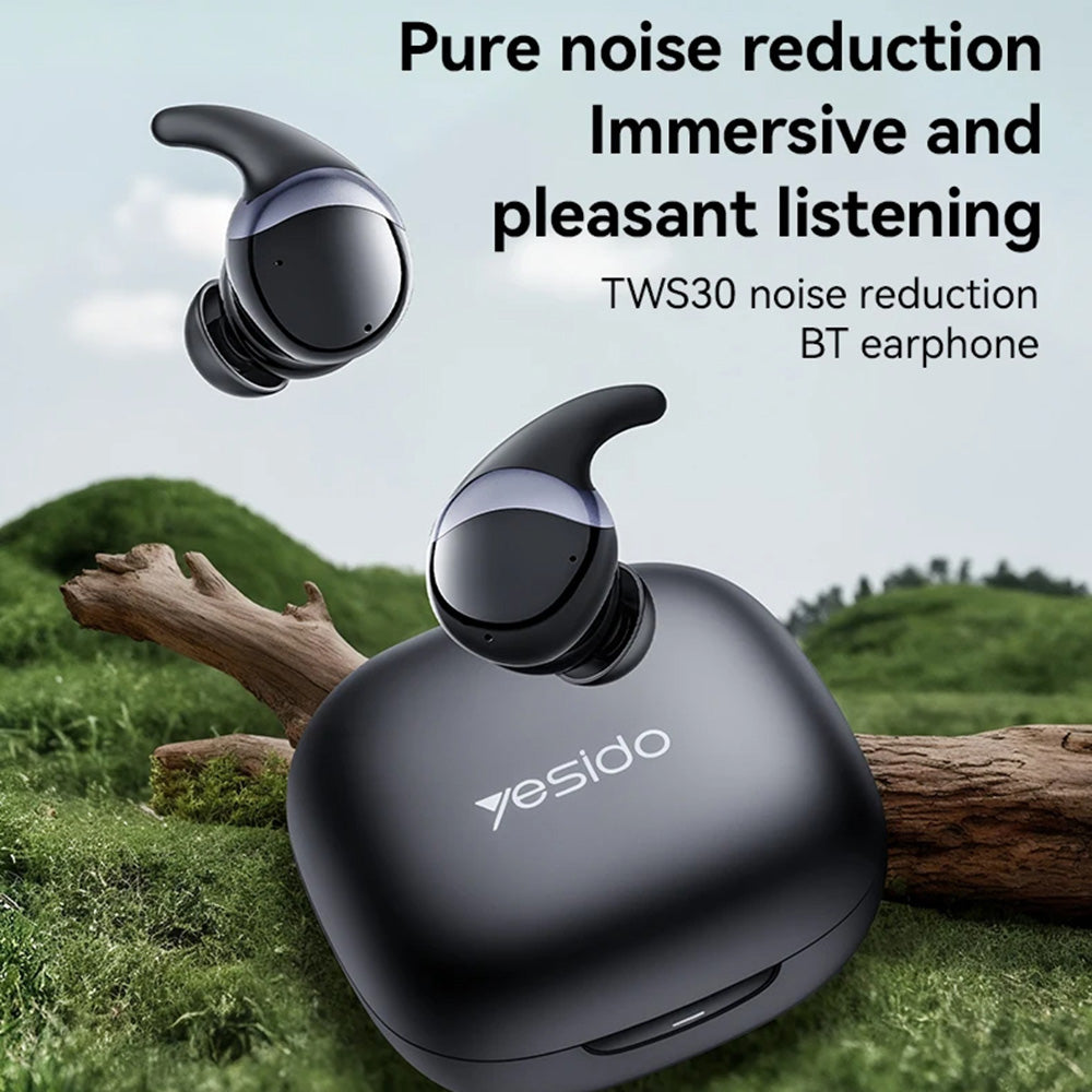 Handsfree Bluetooth Yesido TWS30, TWS, ANC, Zwart