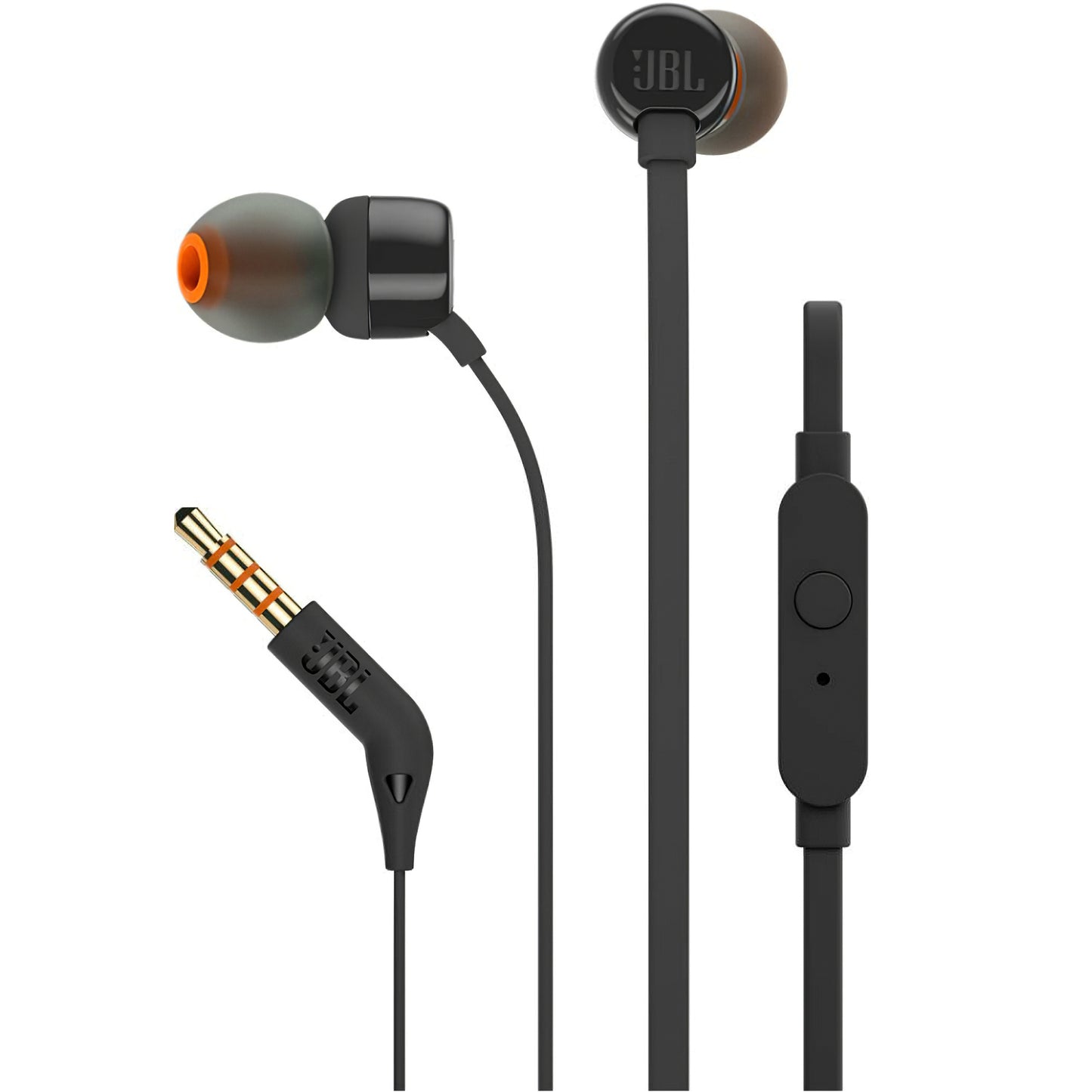 Handsfree 3.5mm JBL T110, Zwart JBLT110BLK
