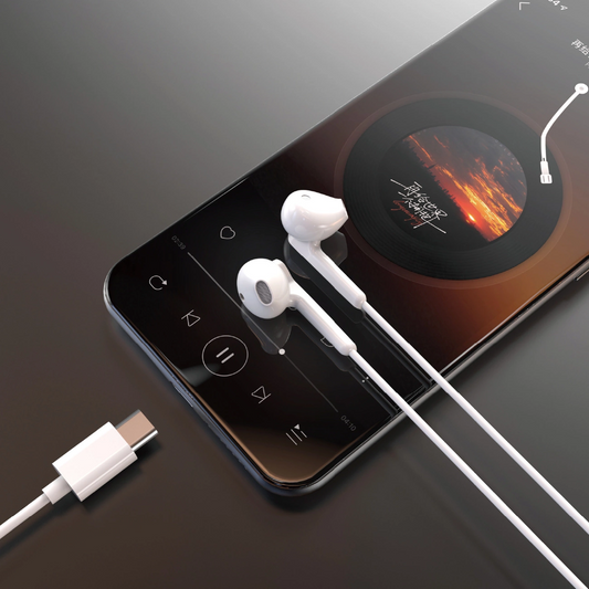 Handsfree USB-C Dudao X3C, Wit