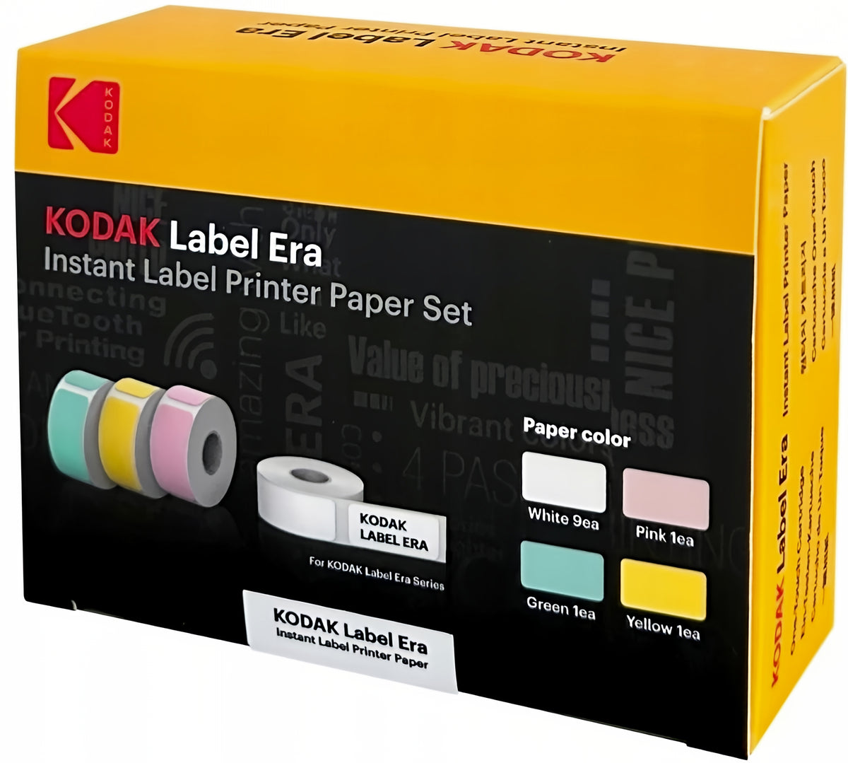Zelfklevende etikettenrol voor Kodak Label Era-printer, set van 12 stuks