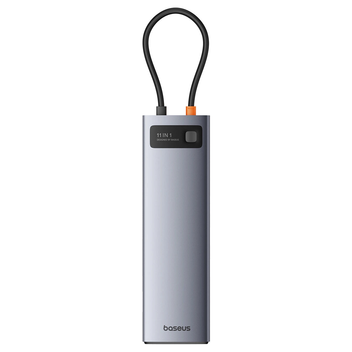 Hub USB-C Baseus Metal Gleam, 3 x USB-A 3.0 - 1 x USB-A - 1 x USB-C - 1 x HDMI - 1 x VGA - 1 x Jack 3.5mm - 1 x RJ45 - 1 x SD - 1 x microSD, Gri