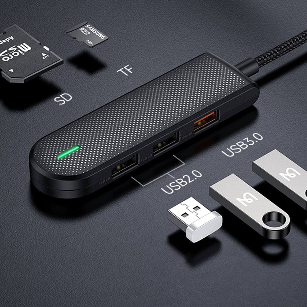 USB-C Hub McDodo HU-1430 Star, 5in1, Zwart