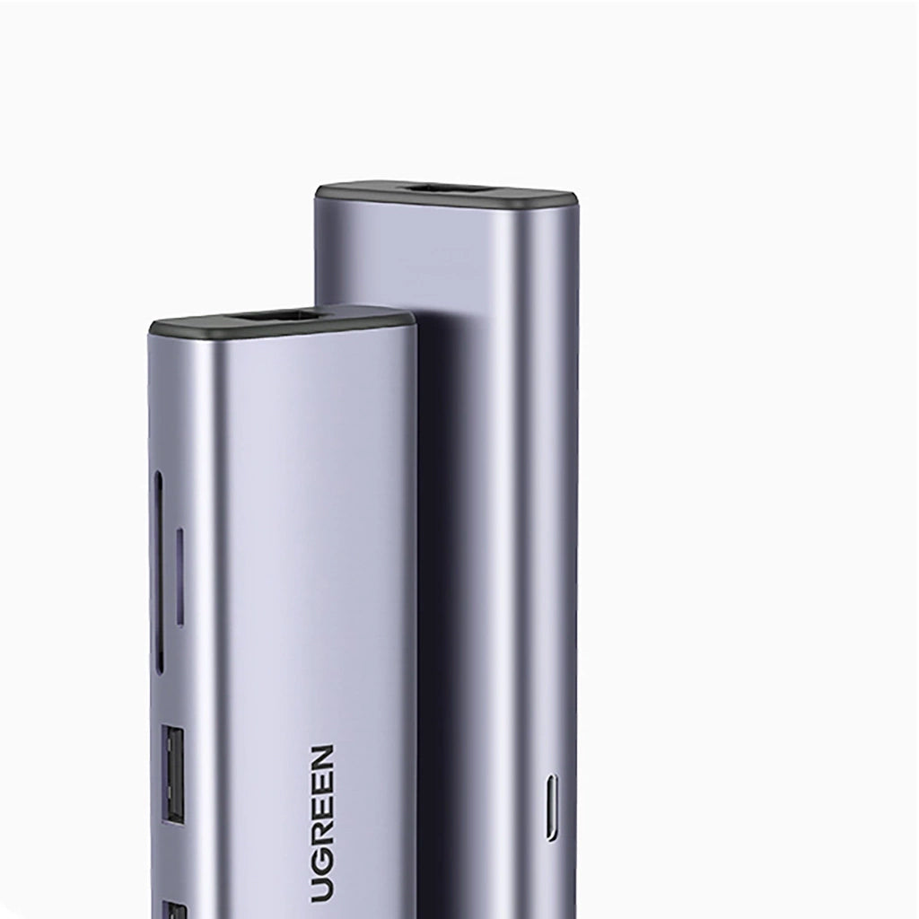 Hub USB-C UGREEN CM512 (90568), 2 x USB-A 3.0 - 1 x USB-C - 1 x HDMI - 1 x RJ45 - 1 x SD - 1 x microSD, Gri