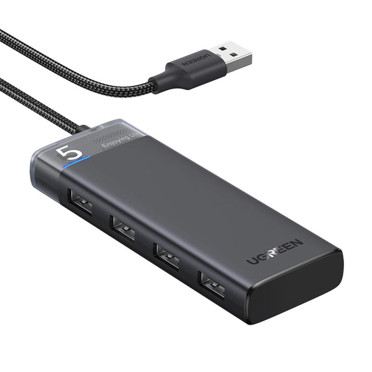 USB-hub UGREEN CM653, 4 x USB-A 3.0, Zwart