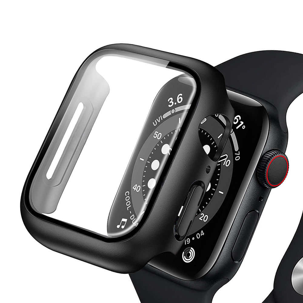 Anank Screen Guard hoesje voor Apple Watch Series 7 45mm, Zwart