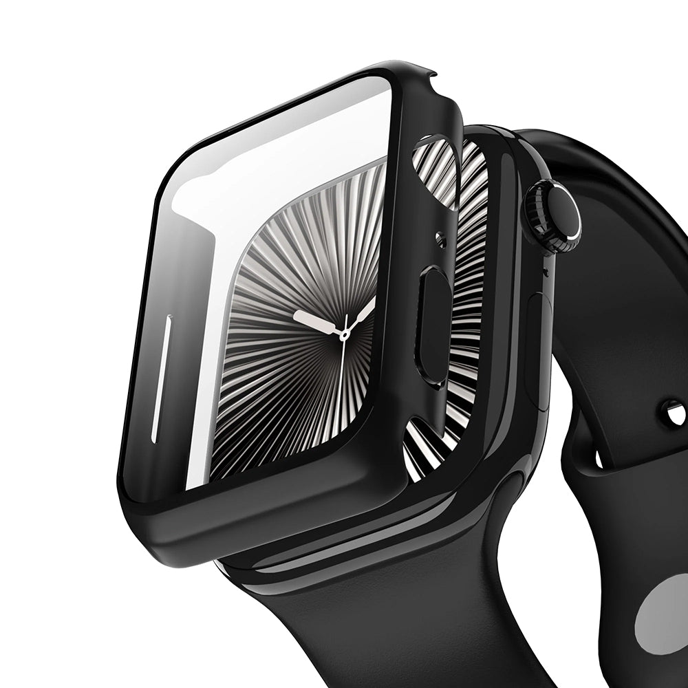 Anank Screen Guard hoesje voor Apple Watch Series 7 45mm, Zwart