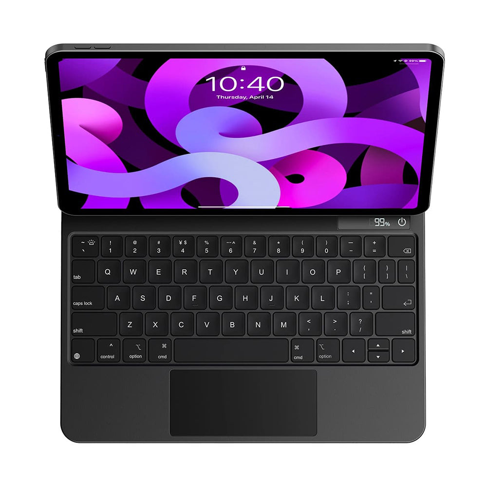 Hoes met Toetsenbord voor Apple iPad Air (2022) / Air (2020) / Pro 11 (2018), Baseus, Brilliance with Digital Display, Gri
