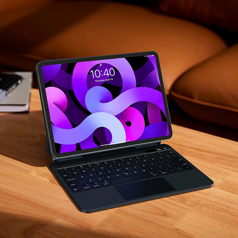 Hoes met Toetsenbord voor Apple iPad Air (2022) / Air (2020) / Pro 11 (2018), Baseus, Brilliance with Digital Display, Gri